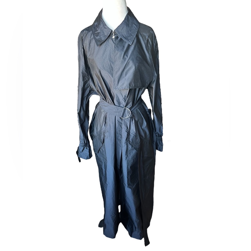 ESCADA Sport Long Sleeve Collared Belted Lightweight Long Trench Coat